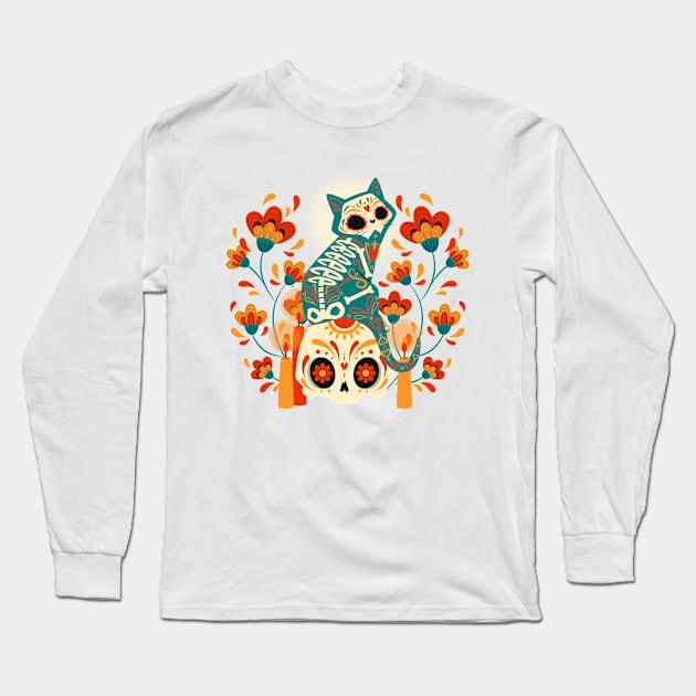 Skull Candy Long Sleeve T-Shirt by Falden